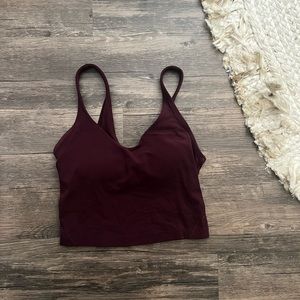 maroon align tank
